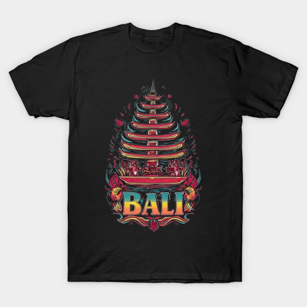 Bali Island Indonesia T-Shirt by likbatonboot